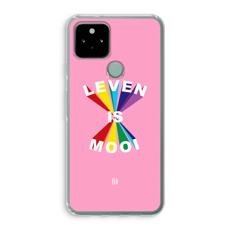 Het Leven Is Mooi: Google Pixel 5 Transparant Hoesje