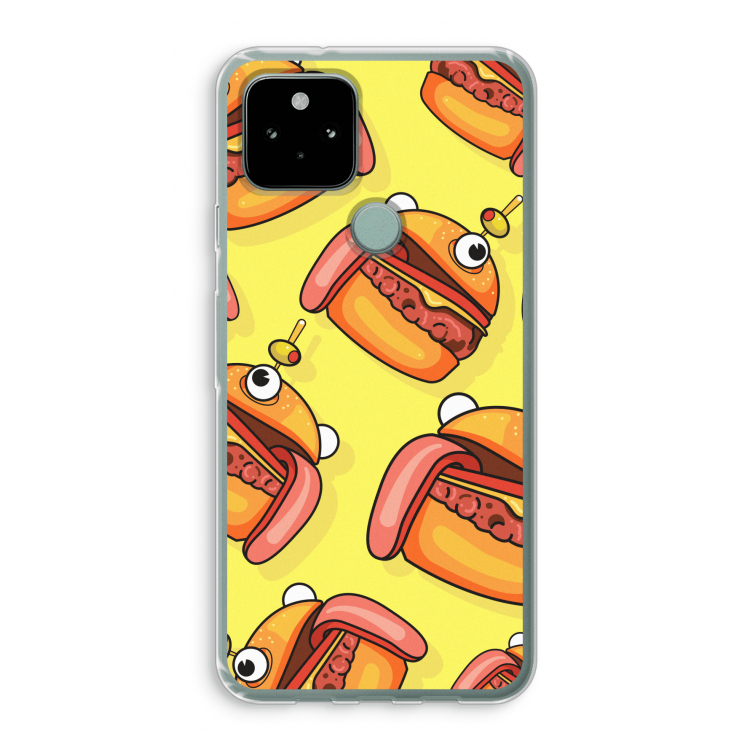 Hamburger: Google Pixel 5 Transparant Hoesje