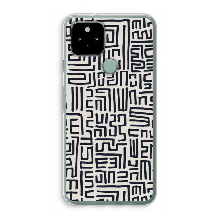 Moroccan Print: Google Pixel 5 Transparant Hoesje
