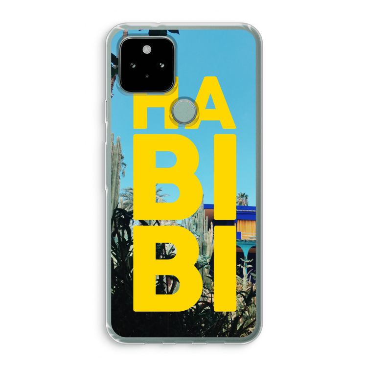Habibi Majorelle : Google Pixel 5 Transparant Hoesje