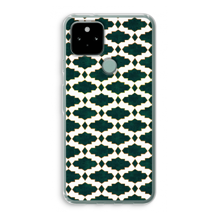 Moroccan tiles: Google Pixel 5 Transparant Hoesje