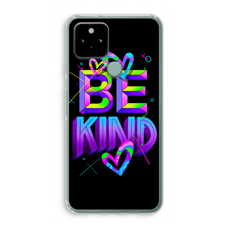Be Kind: Google Pixel 5 Transparant Hoesje