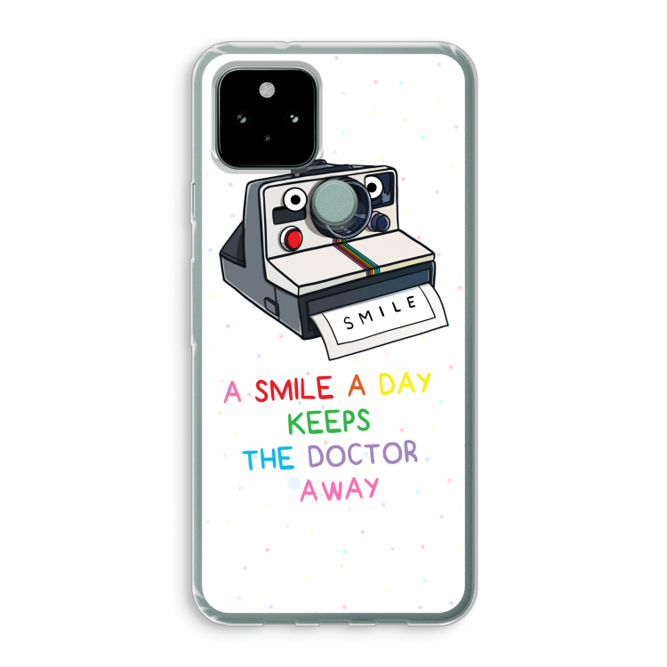 Smile: Google Pixel 5 Transparant Hoesje