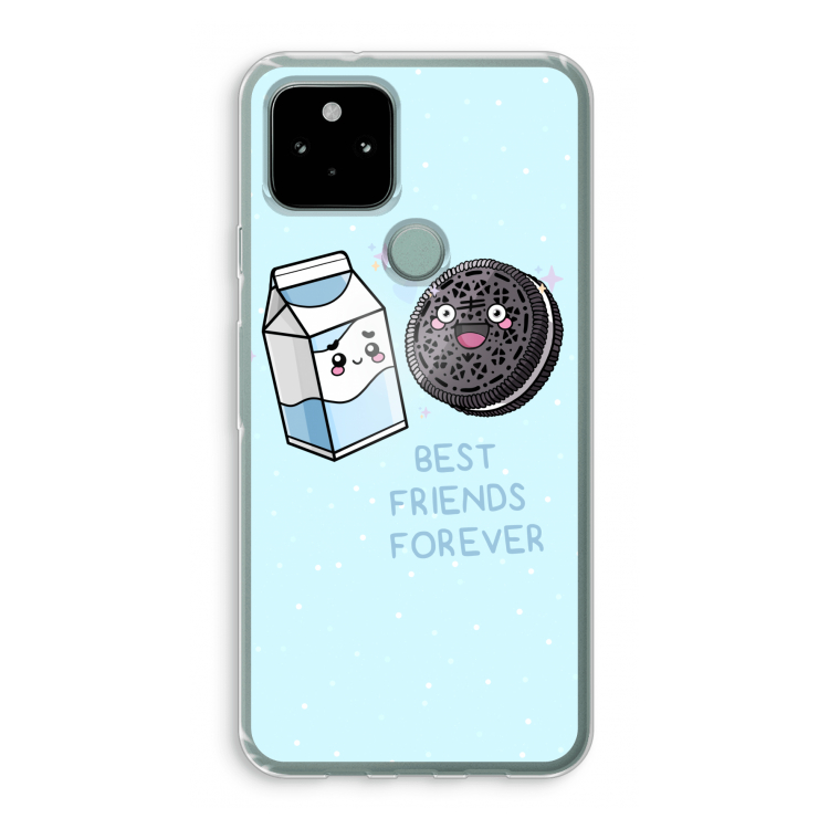 Best Friend Forever: Google Pixel 5 Transparant Hoesje