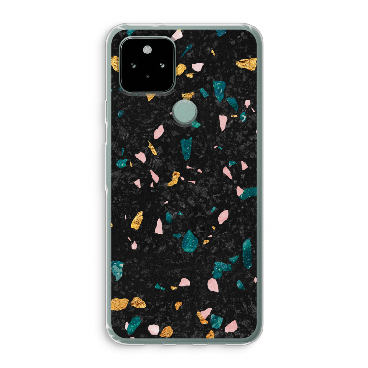 Terrazzo N°10: Google Pixel 5 Transparant Hoesje