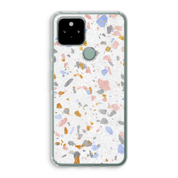 Terrazzo N°8: Google Pixel 5 Transparant Hoesje