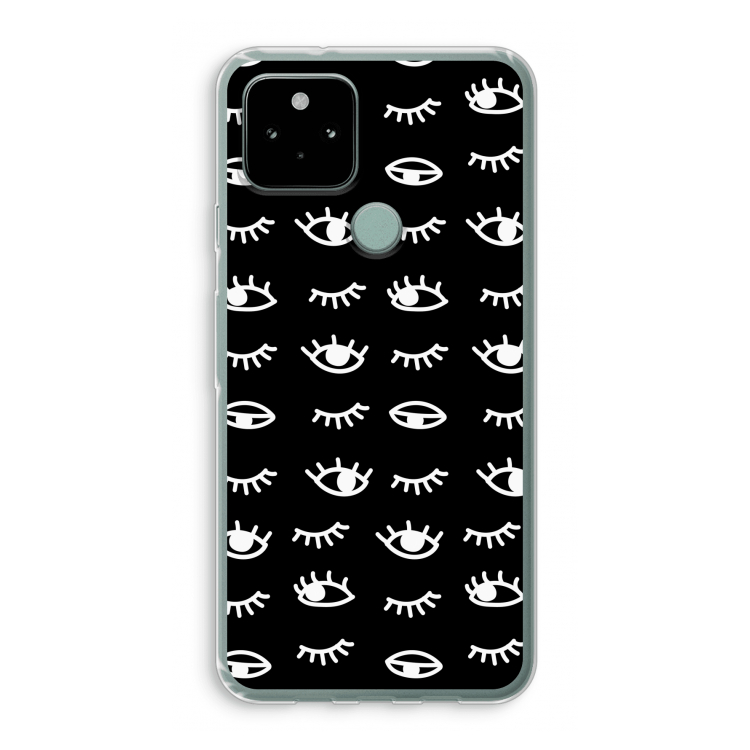 Eye pattern #3: Google Pixel 5 Transparant Hoesje