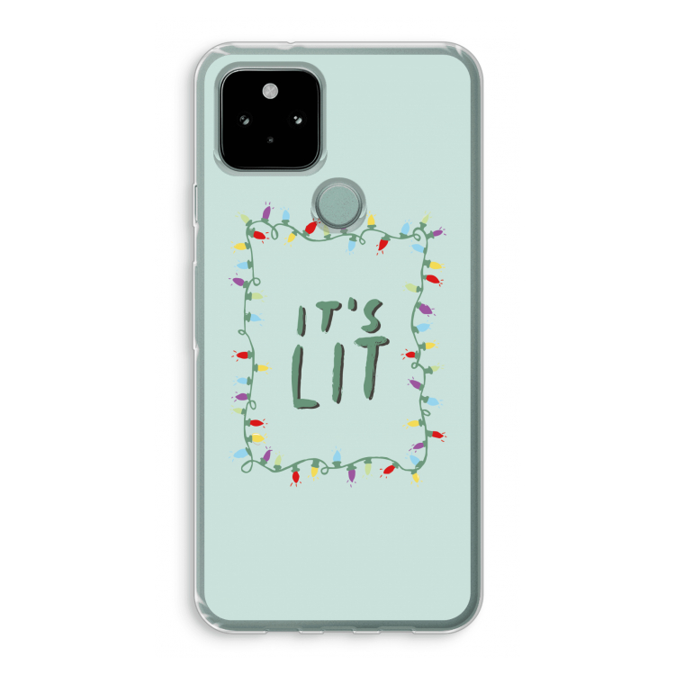 It's Lit: Google Pixel 5 Transparant Hoesje