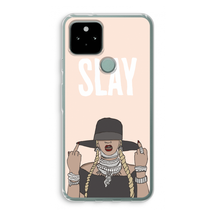 Slay All Day: Google Pixel 5 Transparant Hoesje
