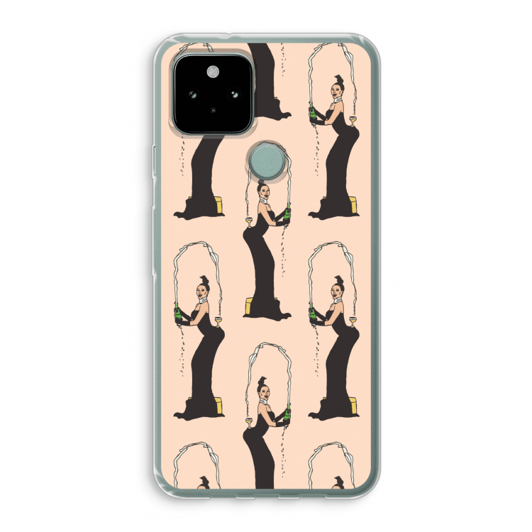 Pop Some Kim: Google Pixel 5 Transparant Hoesje