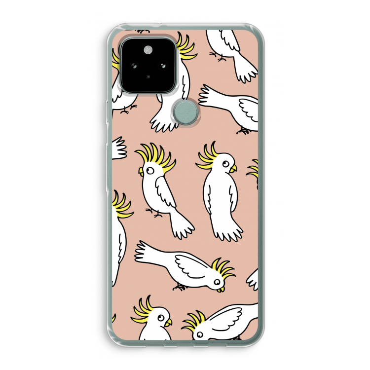 Papegaai: Google Pixel 5 Transparant Hoesje