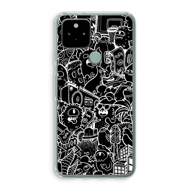 Vexx Black City : Google Pixel 5 Transparant Hoesje