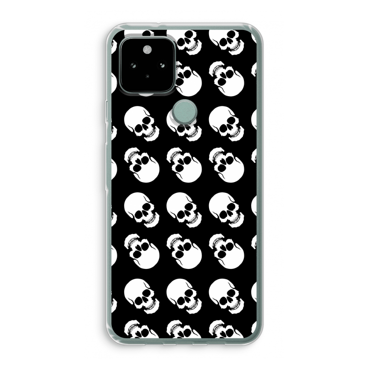 Musketon Skulls: Google Pixel 5 Transparant Hoesje