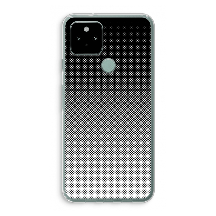 Musketon Halftone: Google Pixel 5 Transparant Hoesje
