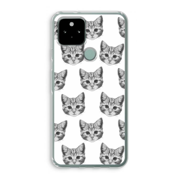 Kitten: Google Pixel 5 Transparant Hoesje
