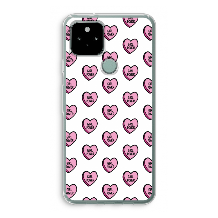 GIRL POWER: Google Pixel 5 Transparant Hoesje