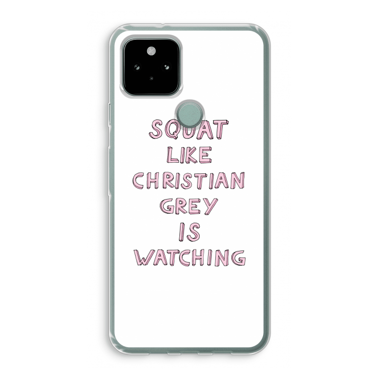Christian Grey: Google Pixel 5 Transparant Hoesje