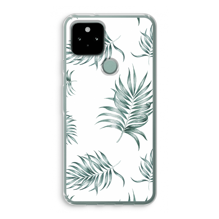 Simple leaves: Google Pixel 5 Transparant Hoesje