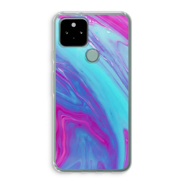 Zweverige regenboog: Google Pixel 5 Transparant Hoesje