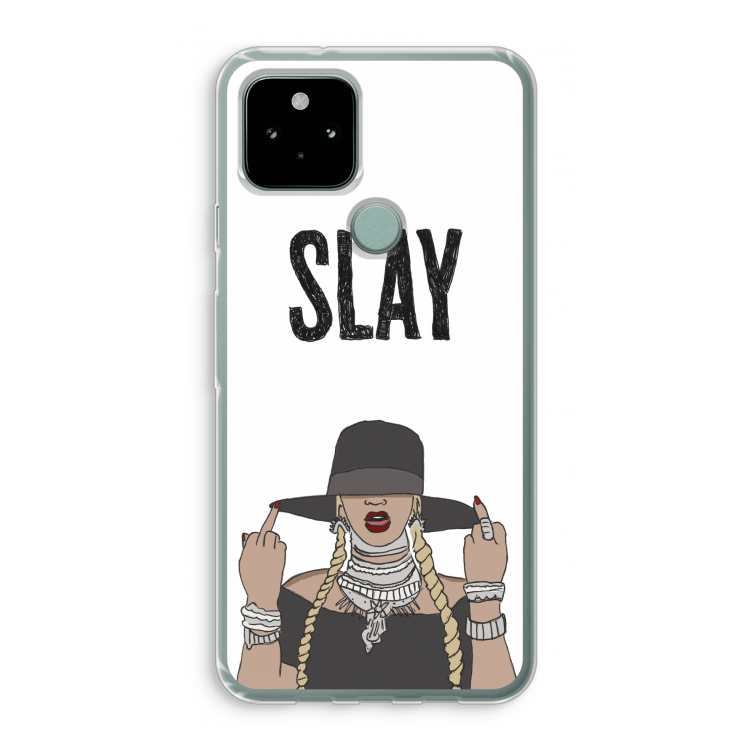 Slay All Day: Google Pixel 5 Transparant Hoesje