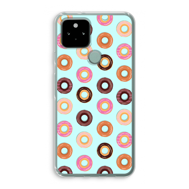 Donuts: Google Pixel 5 Transparant Hoesje