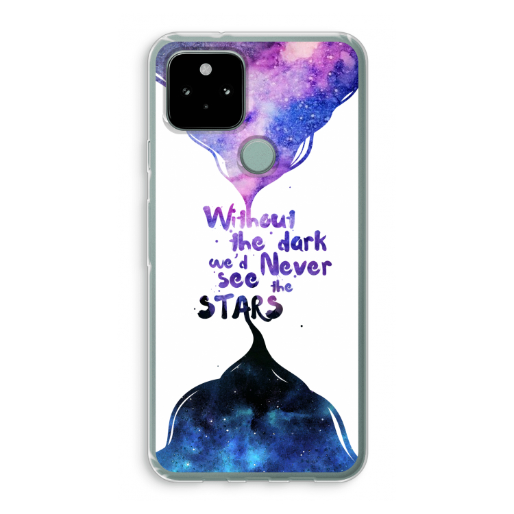 Stars quote: Google Pixel 5 Transparant Hoesje