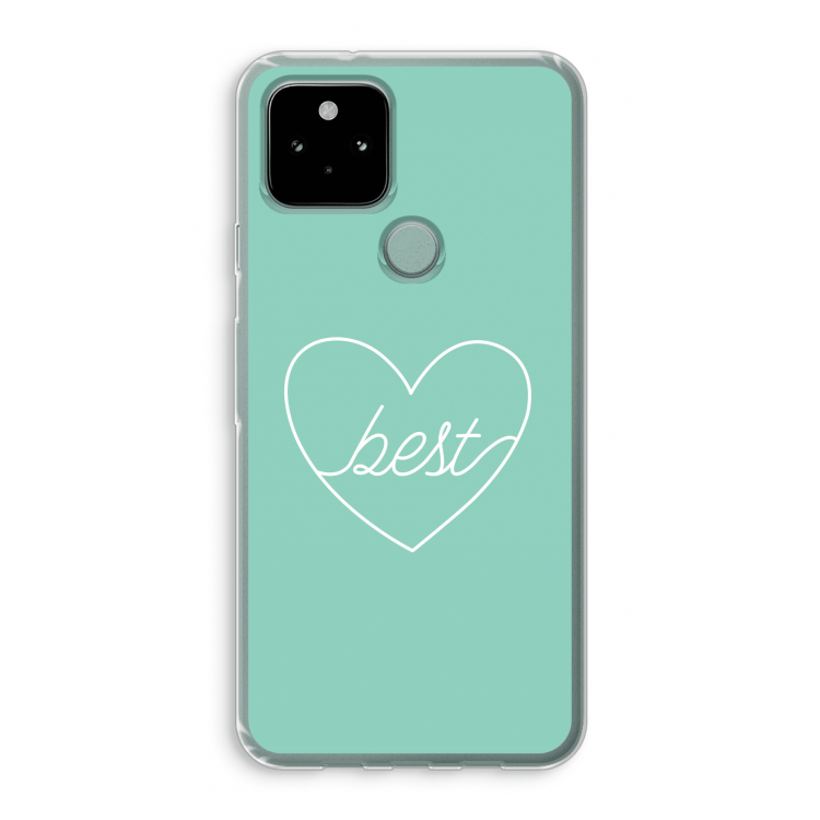 Best heart pastel: Google Pixel 5 Transparant Hoesje