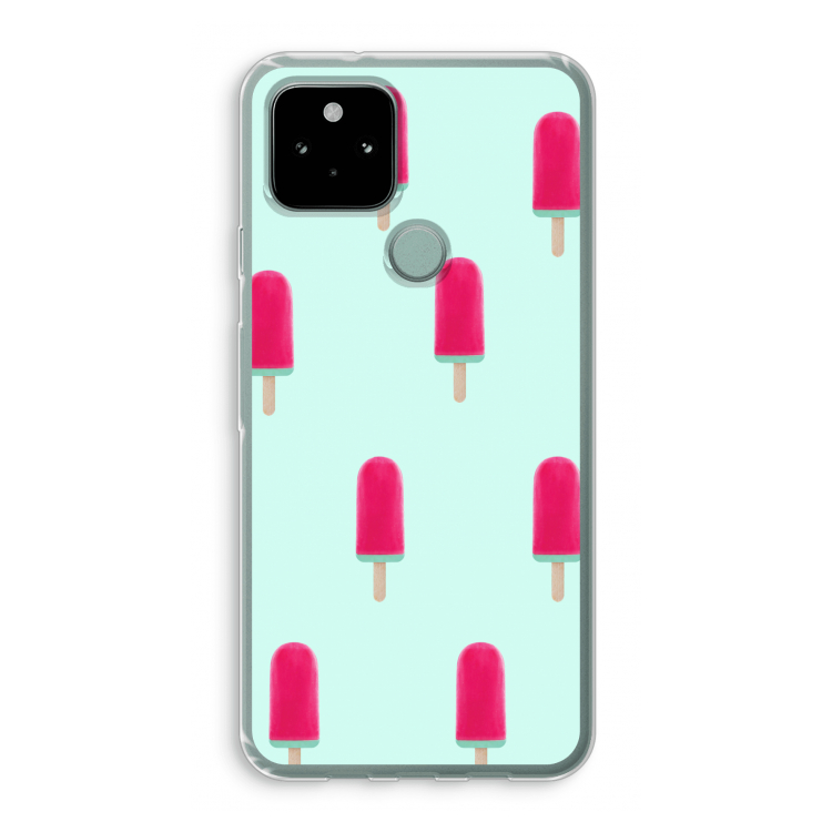Waterijsje: Google Pixel 5 Transparant Hoesje