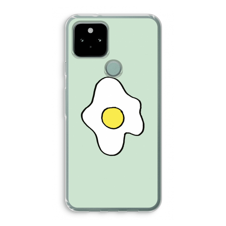 Spiegelei: Google Pixel 5 Transparant Hoesje