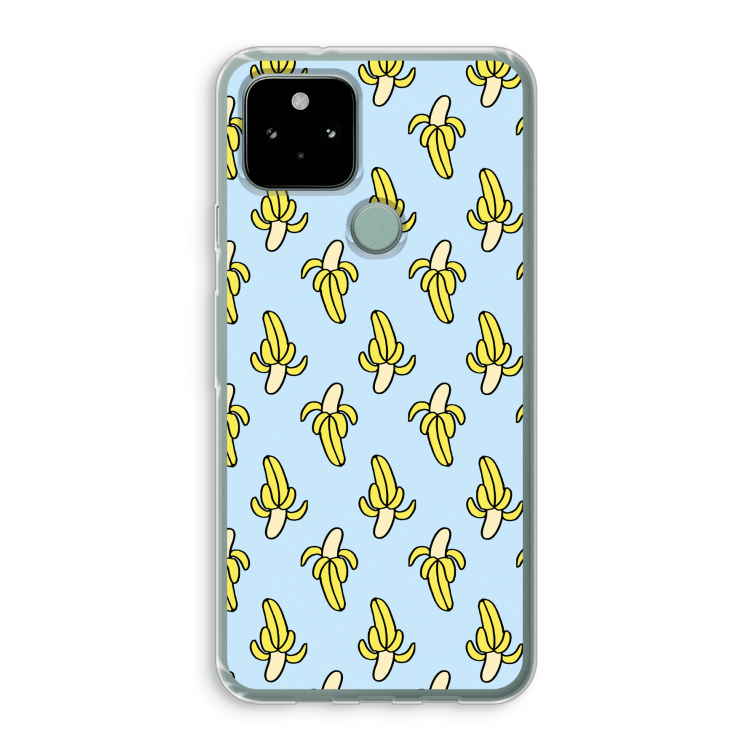 Bananas: Google Pixel 5 Transparant Hoesje