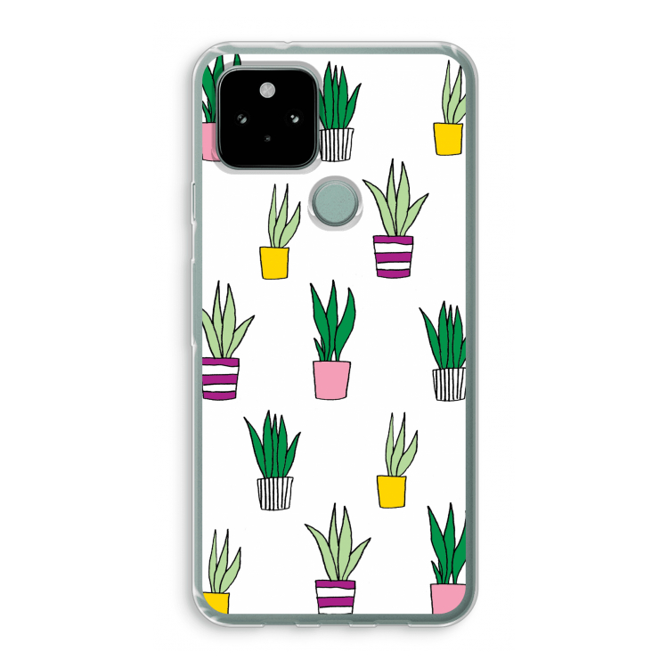 Sanseveria: Google Pixel 5 Transparant Hoesje