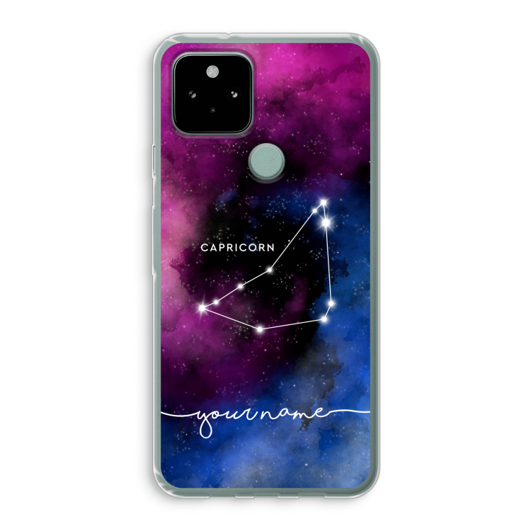 Sterrenbeeld - Donker: Google Pixel 5 Transparant Hoesje