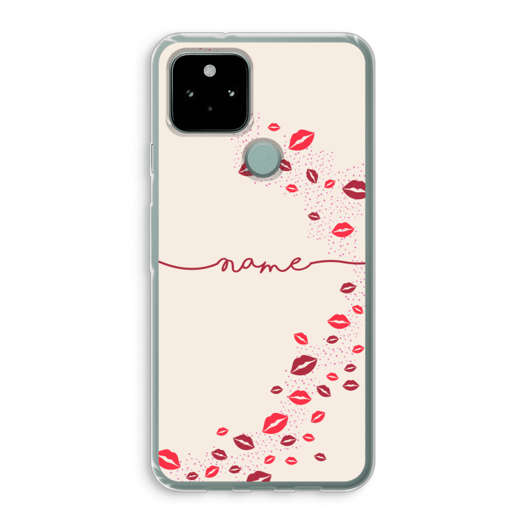 Kusjes: Google Pixel 5 Transparant Hoesje