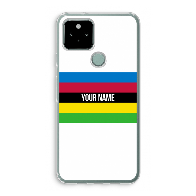 WK Wielrennen: Google Pixel 5 Transparant Hoesje