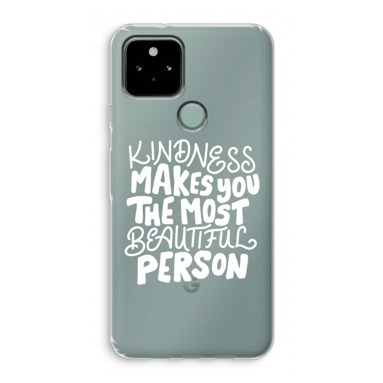 The prettiest: Google Pixel 5 Transparant Hoesje