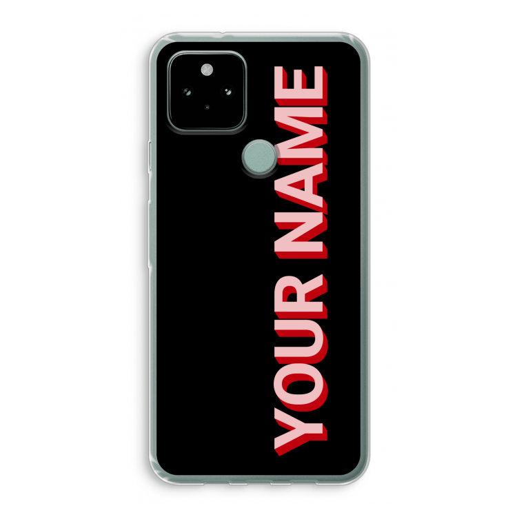 Namecase: Google Pixel 5 Transparant Hoesje
