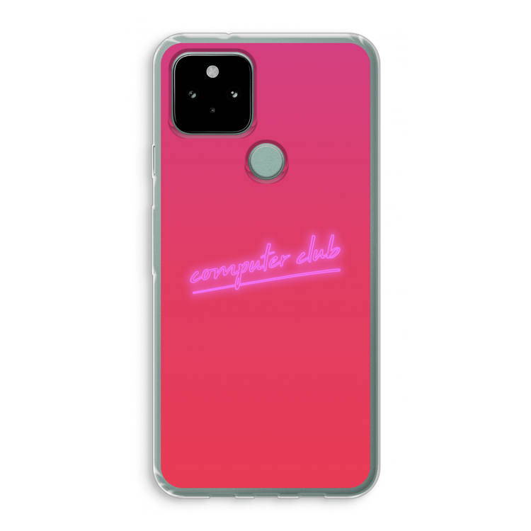 Vice Glow: Google Pixel 5 Transparant Hoesje