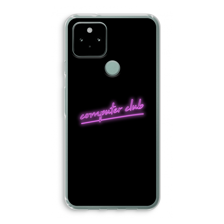 Vice Black: Google Pixel 5 Transparant Hoesje