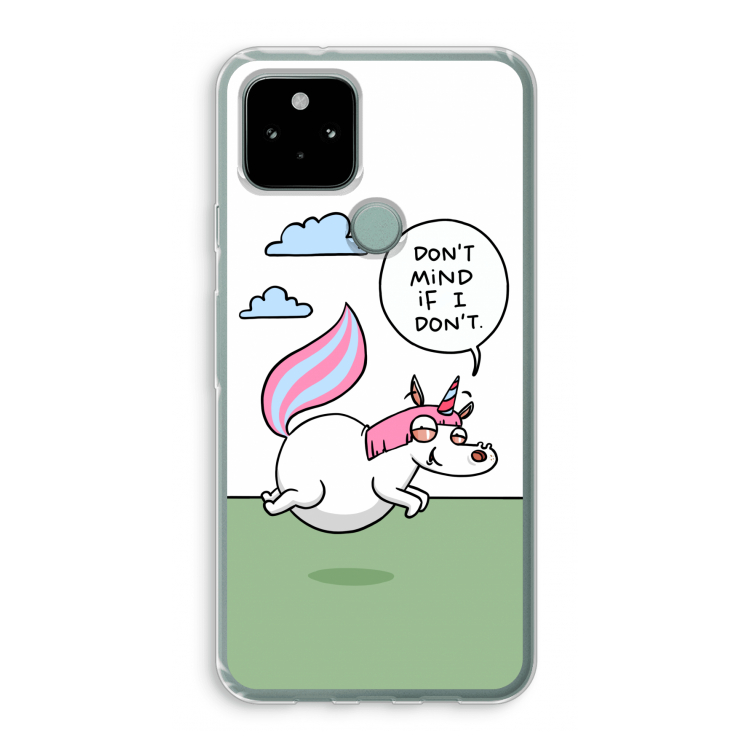 Unicorn: Google Pixel 5 Transparant Hoesje