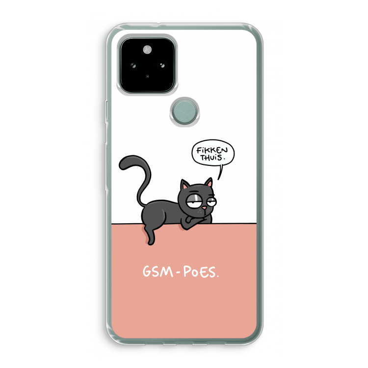 GSM poes: Google Pixel 5 Transparant Hoesje