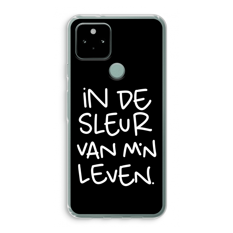 De Sleur: Google Pixel 5 Transparant Hoesje