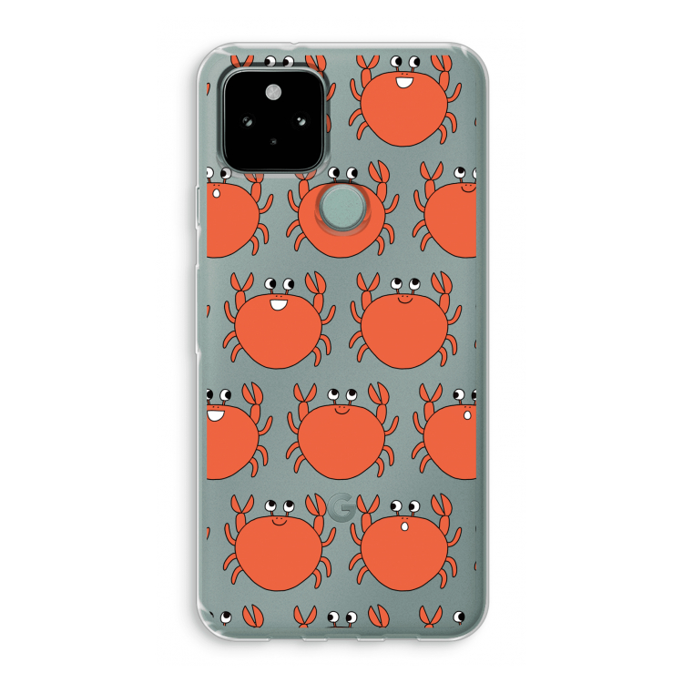 Krab: Google Pixel 5 Transparant Hoesje