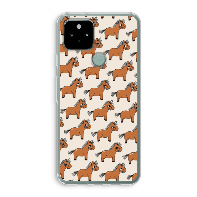 Pony: Google Pixel 5 Transparant Hoesje