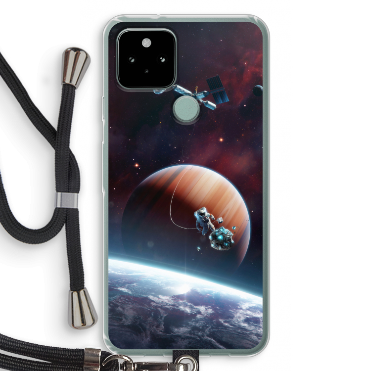 Examiner: Pixel 5 Transparant Hoesje met koord