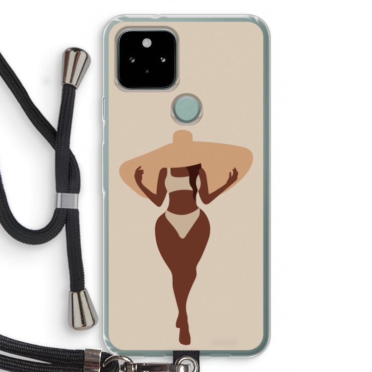 Let's get salty: Pixel 5 Transparant Hoesje met koord