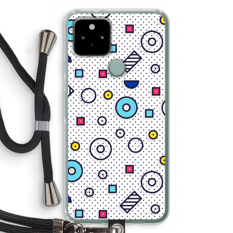 8-bit N°9: Pixel 5 Transparant Hoesje met koord
