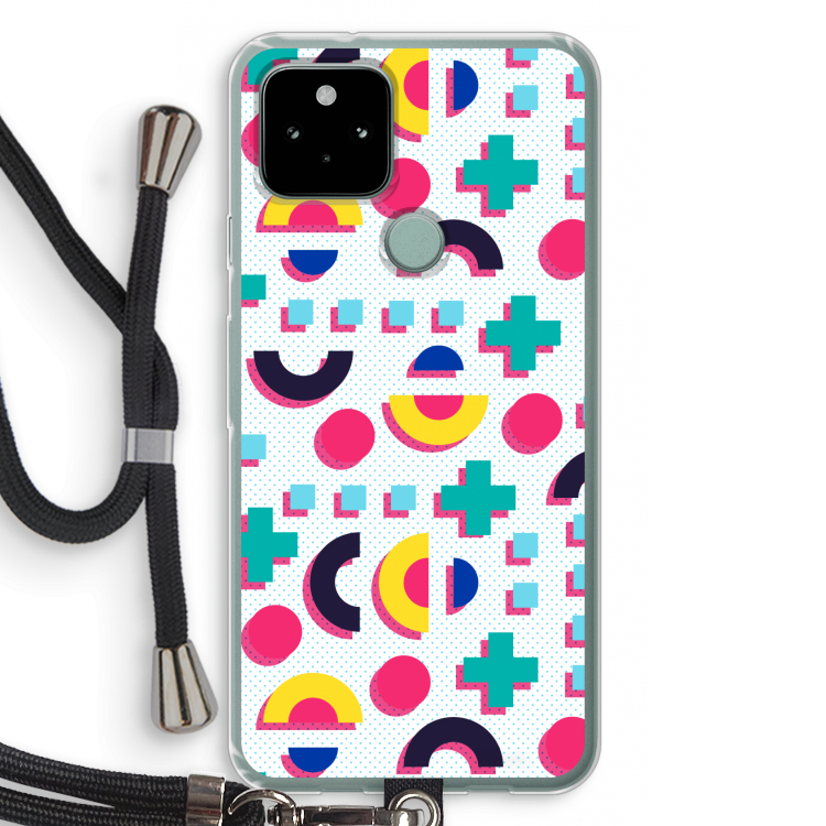 8-bit N°2: Pixel 5 Transparant Hoesje met koord