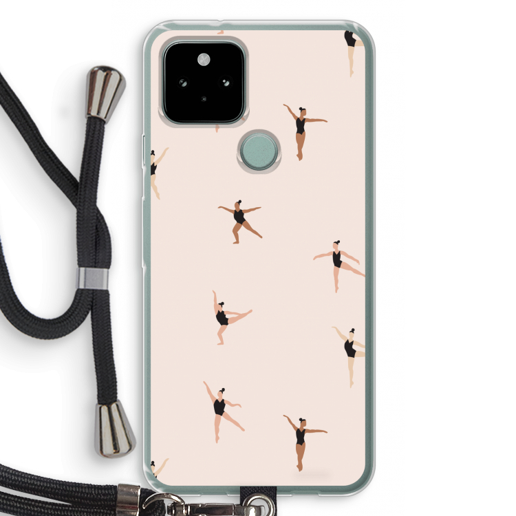 Dancing #1: Pixel 5 Transparant Hoesje met koord