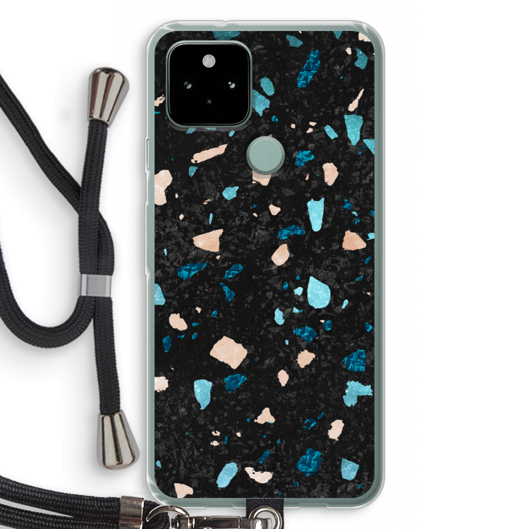 Terrazzo N°11: Pixel 5 Transparant Hoesje met koord