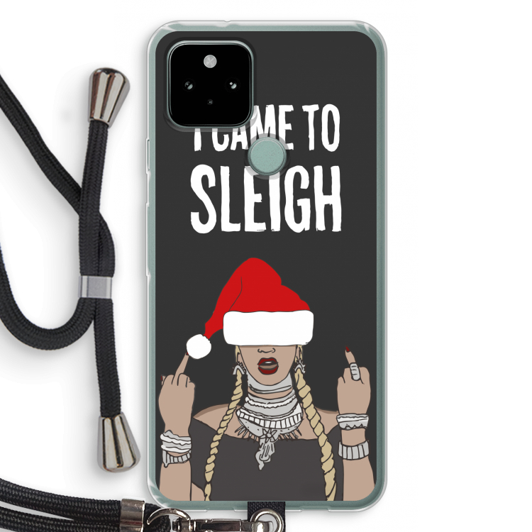 Came To Sleigh: Pixel 5 Transparant Hoesje met koord